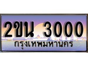 8. ป้ายเลขทะเบียน 3000 ทะเบียนรถเลข – 2ขน 3000 สวยสำหรับรถคุณ