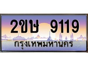 4.ป้ายทะเบียนรถ 2ขษ 9119 เลขประมูล ทะเบียนสวย 2ขษ 9119 จากกรมขนส่ง