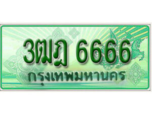 2. เลขทะเบียน 6666 รถกระบะ 2 ประตู (ตอนเดียว) เลขประมูล – 3ฒฎ 6666