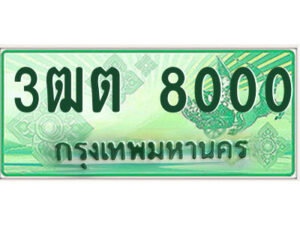 2.ป้ายทะเบียนรถกระบะ 3ฒต 8000 เลขประมูล ทะเบียนสวย 3ฒต 8000