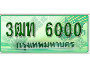 2.Okdee ทะเบียนสวยรถกระบะ - 3ฒท 6000 ป้ายเขียวเลขประมูล