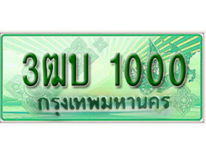 2.Okdee ทะเบียนสวยรถกระบะ - 3ฒบ 1000 ป้ายเขียวเลขประมูล