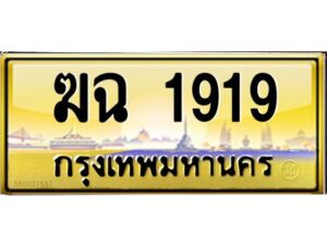 3.ทะเบียนรถ 1919 เลขประมูล ทะเบียนสวย ฆฉ 1919 จากกรมขนส่ง