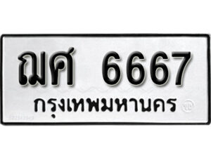 2. ทะเบียน 6667 ทะเบียนรถมงคล – ฌศ 6667 จากกรมการขนส่ง