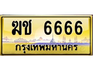 4.ทะเบียนรถ 6666 เลขประมูล ทะเบียนสวย ฆช 6666