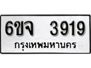 รับจองทะเบียนรถ 3919 หมวดใหม่ 6ขจ 3919 ทะเบียนมงคล ผลรวมดี 36